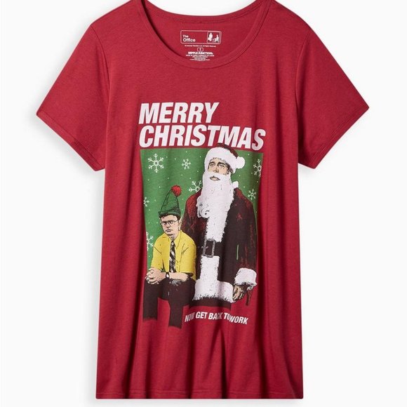 ❤️NWT VINTAGE TORRID TEE THE OFFICE MICHAEL SCOTT FUNNY CHRISTMAS HOLIDAY SHIRT - Picture 1 of 9